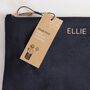 Personalised Velvet Sustainable Make Up Bag, thumbnail 6 of 12