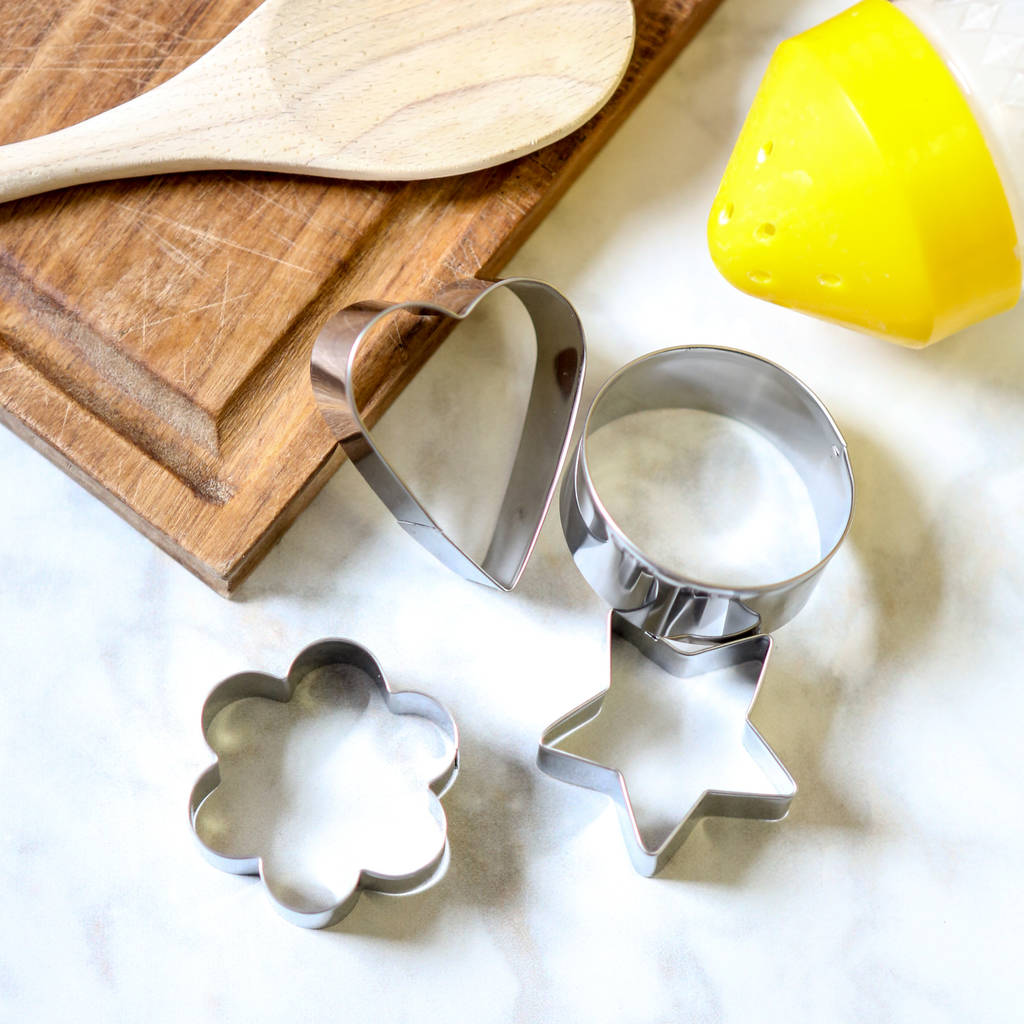Set Of Four Cookie Or Biscuit Cutters By Berylune