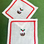 Christmas Pudding Cocktail Napkins, thumbnail 4 of 4