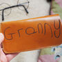 Your Child's Handwriting Leather Glasses Case, thumbnail 4 of 8