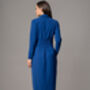 Romina Blue Waist Defining Classic Shirt Dress, thumbnail 4 of 4