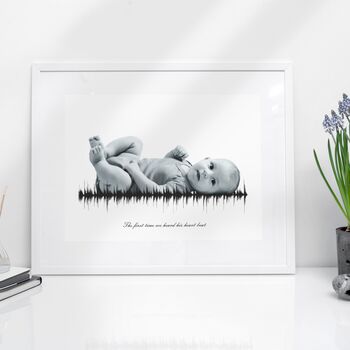 Personalised Playable Heartbeat Soundwave Print, 3 of 5