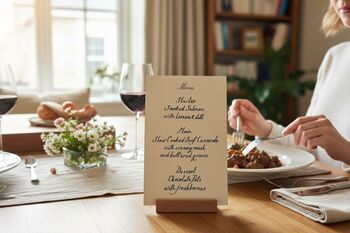 Handwritten Menu For Wedding Table, 6 of 6