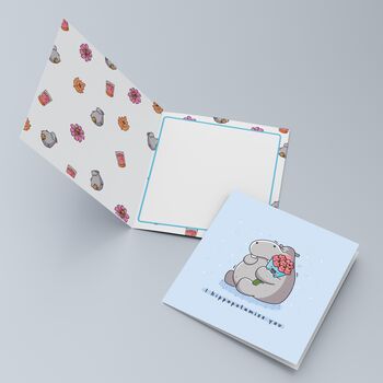 Cute Hippo Miss You Card, 8 of 10