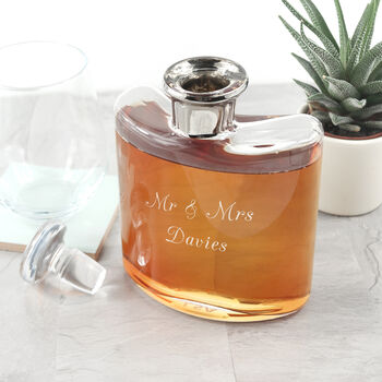 Personalised Platinum Necked Whisky Decanter, 3 of 9
