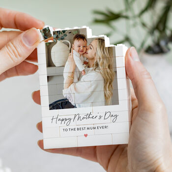 Personalised Photo Block Keepsake, Happy Mother's Day Gift For New Mums And First Mother's Day, 7 of 12