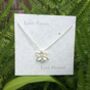 Lily White Flower Pendant Necklace, thumbnail 3 of 5