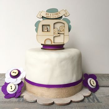 Personalised Caravan Wedding Cake Topper, 3 of 8