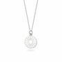 Wagon Wheel Token Charm Necklace Sterling Silver, thumbnail 3 of 9