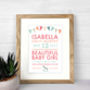 Special Baby Details Personalised Print, thumbnail 4 of 6