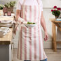 Briarwood Striped Cotton Apron, thumbnail 4 of 5