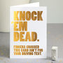 Funny Good Luck Card In Gold Foil, thumbnail 1 of 2