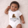 Personalised First Father’s Day Bear Baby Outfit, thumbnail 2 of 7