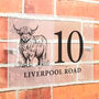Highland Cow Custom House Sign, thumbnail 1 of 3