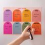 Magnetic Rainbow Arches Weekly Planner | Fridge Planner, thumbnail 2 of 3