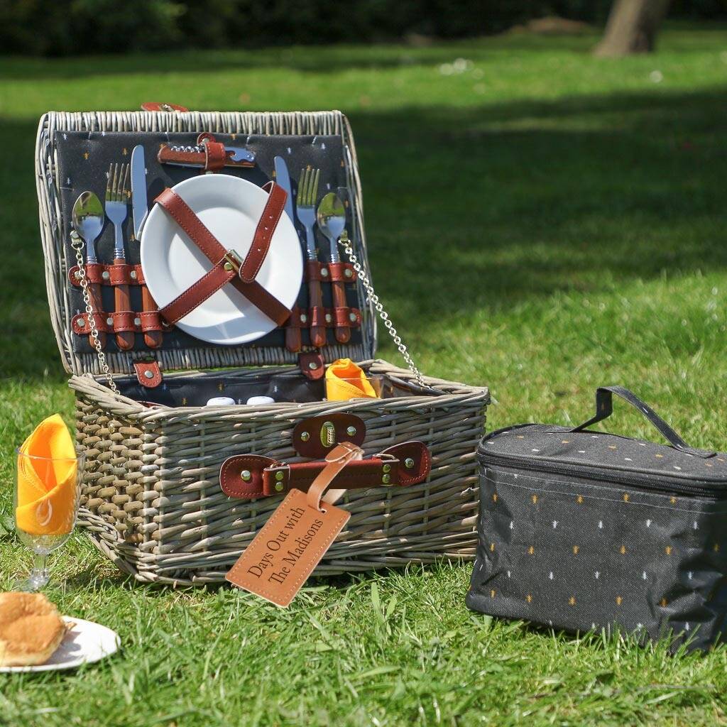 Althorp Personalised Two Person Picnic Basket By Dibor