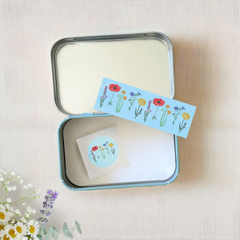 Personalised Teacher Gift Tin With Wildflower Seeds, 5 of 5