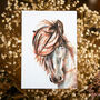 Inky Horse Luxury Postcards, thumbnail 4 of 12