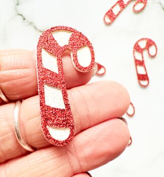 16 X Candy Cane Christmas Confetti, Table Scatter, Decorations, Festive Decor, 7 of 11