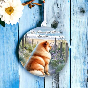 Personalised Chow Chow Dog Beach Walk Collection, 4 of 8