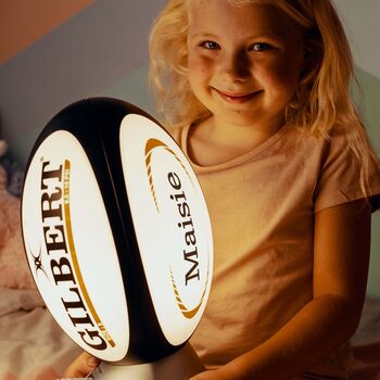 Personalised Original Rugby Ball Light, 2 of 6