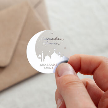 Moon Silhouette Ramadan Celebration Foiled Stickers, 4 of 6