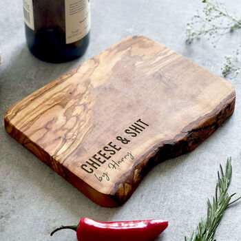 Personalised Olive Wood Birthday Cheeseboard Gift, 3 of 8