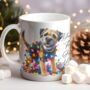 Personalised Border Terrier In Christmas Lights, thumbnail 6 of 10