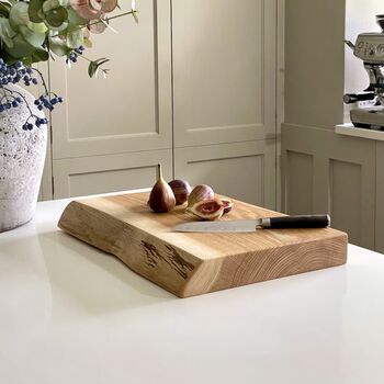 Large Live Edge James Martin Oak Chopping Board, 9 of 9