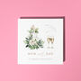 Personalised Linen 4th Wedding Anniversary Card, thumbnail 1 of 2