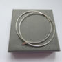 Delicate Silver Double Bangle With A Tiny Heart, thumbnail 5 of 6