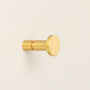 G Decor Luxury Solid Brass Circular Wall Coat Hook, thumbnail 1 of 4
