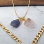 18k Gold Vermeil Plated Double Birthstone Necklace, thumbnail 6 of 9