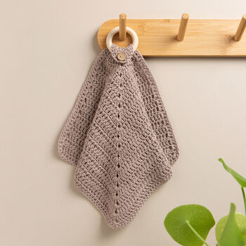 Eco Cotton Dish Cloth Easy Crochet Kit, 2 of 10