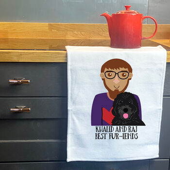 Personalised Dog Dad Tea Towel, 3 of 12