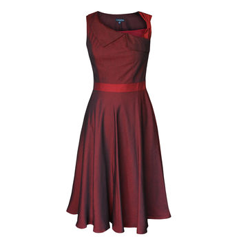 Lydia 50s Style Dress Red, 5 of 8