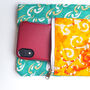 Vibrant Wristlet Clutch Bag With Mobile Phone Slot, thumbnail 5 of 9