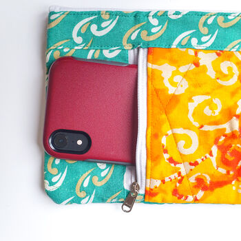 Vibrant Wristlet Clutch Bag With Mobile Phone Slot, 5 of 9