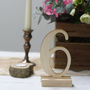 Wooden Calligraphy Table Numbers, thumbnail 5 of 6