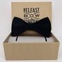 Velvet Bow Tie In Black, thumbnail 2 of 2