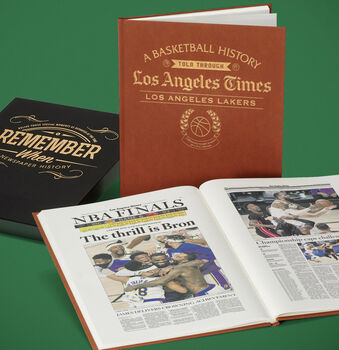 Los Angeles Lakers Personalised Nba Basketball Gift Newspaper Book, 12 of 12