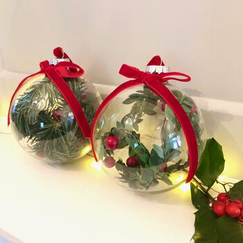 Christmas Red Berry Filled Bauble, 4 of 6