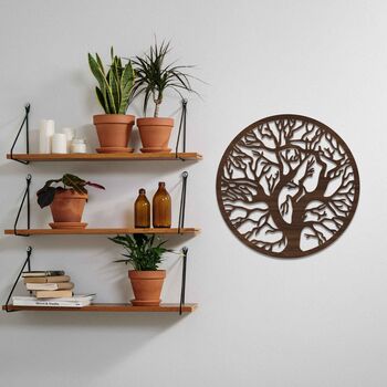 Round Tree Radiance: Wooden Wall Art For Modern Rooms, 5 of 12