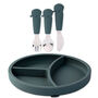 Three Piece Cutlery Set Elephant Teal, thumbnail 6 of 6