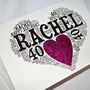 Personalised 40th Birthday Sparkle Card, thumbnail 8 of 11