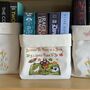 “Between The Pages” Fantasy Book Basket – Small Canvas Storage For Paperback Lovers, thumbnail 2 of 3