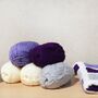 Three Colour Granny Square Crochet Blanket Kit, thumbnail 6 of 11