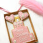 Personalised Pink Daisy Birthday Cookie Letterbox Gift, thumbnail 2 of 3