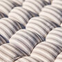 Vintage Striped Padded Garden Mattress Cushion, thumbnail 4 of 5