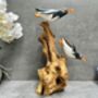 Wooden Penguin Ornaments Hand Carved Penguins Sculpture, thumbnail 2 of 8